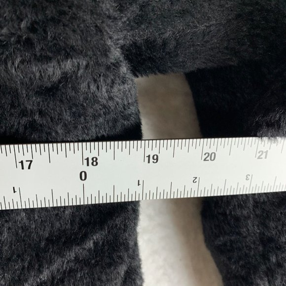 Hiso‎ Shawl Lapel Overcoat Womens Size 2 Black Wool Alpaca Canada Hooded 6362 - Picture 7 of 11